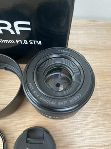Canon 50mm F/1.8 RF STM INC HOOD & FILTER Excellent Condition BOXED