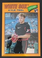 2026 Topps Heritage Kyle Teel Orange Chrome Parallel  /25 #182 RC Rookie