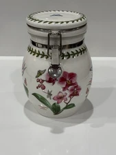 Portmeirion Exotic Botanic Garden Pink Moth Orchid Large Jar Sealing Lid HTF