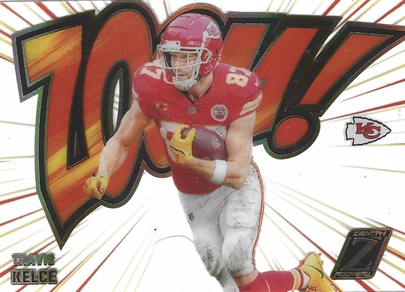 Travis Kelce Zoom Panini 2023 Zenith Zoom Chiefs