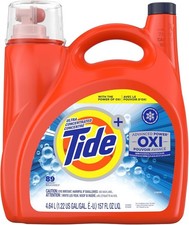 Tide Advanced Power Oxi Liquid Laundry Detergent 157 oz 89 Loads HE 0.18 per gallon