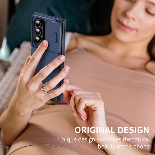 For Samsung Z Fold 7 6 5 4 5G Shockproof Hybrid Hard Case w/ Slide Camera Cover - Picture 7 of 52