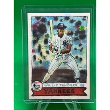 2024 Topps Spotlight Topps Logo Laminate /25 Willie Randolph New York Yankees