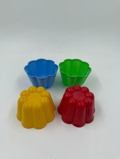 Dr. Oetker Mini Pudding-/Götterspeiseformen, 4er Set, bunt (blau/rot/gelb/grün),