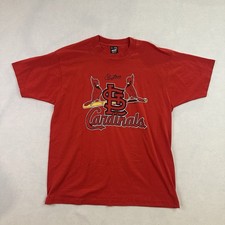 Vintage St Louis Cardinals Graphic Shirt 90s Single Stitch Mens XL Made in USA