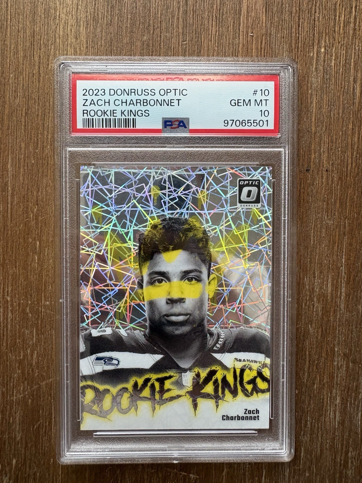 Zach Charbonnet Panini Donruss Optic Rookie Kings #10 Base