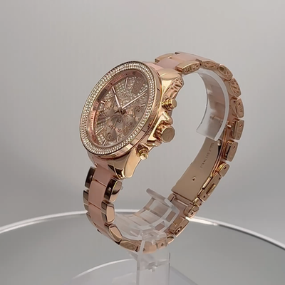 MICHAEL KORS MK6096 Wren Rose Gold Crystal Pave Dial