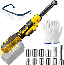 3/8" Cordless Ratchet Wrench Set Compatible with DEWALT 20V MAX Battery,74Ft-Lbs