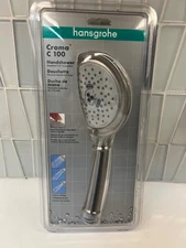 Hansgrohe Handshower 04072820 Croma C100 3 Function  2.5GPM Brushed Nickel NEW