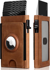 Slim Airtag Wallet for Men: Compatible with Apple Air Tag 1St 2Nd Generation