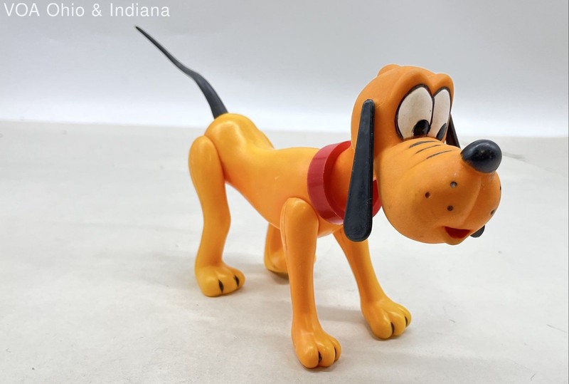 Vintage Disney Pluto Figurine R. Dakin & Co Walt Disney Productions Hong Kong