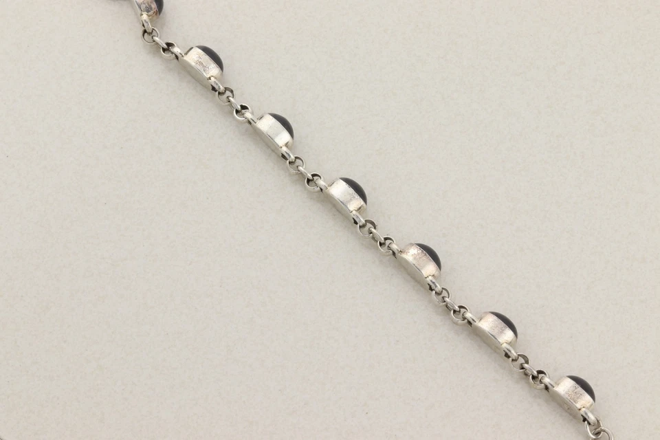 Pulsera de plata de ley granate natural Silpada 7 1/4" pulgadas Foto 4 de 4