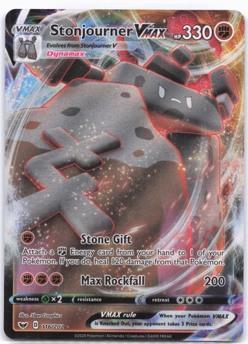 SWSH01: Sword & Shield Base Set #116/202 Stonjourner VMAX