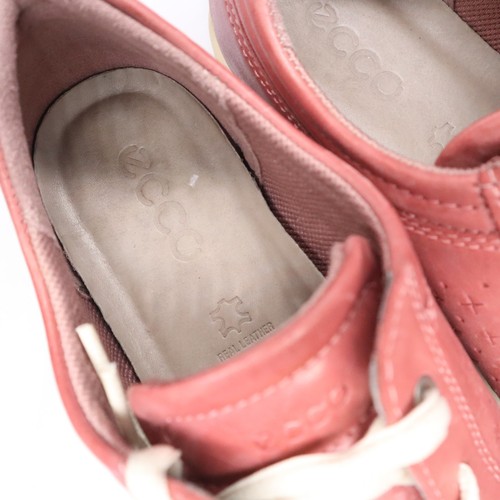 Scarpe ECCO donna 38 Fara sneakers casual pelle malva stringate punta tonda bassa - Foto 8 di 11