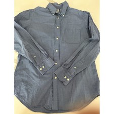 Brooks Brothers 1818 Regent Blue Gingham Cotton Button Down Shirt Mens M