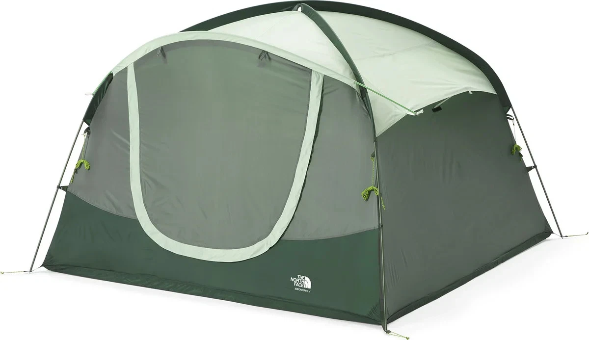 The North Face Sequoia 4 Car Camping Beach 4 Person 3 Season Tent - Agave Green