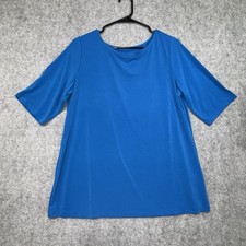 Susan Graver Womens Top Plus Sz M Essentials ...