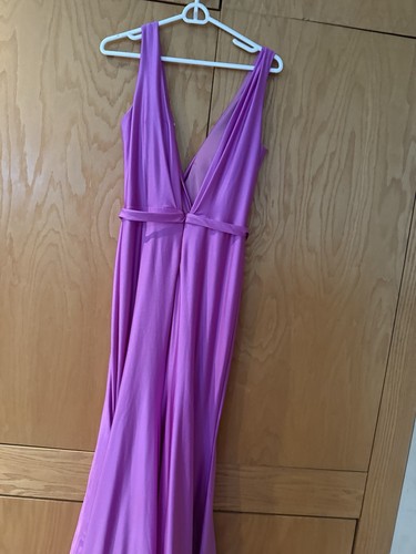Jessica Angel Formal Gown Fuchsia Purple Women's Size M Evening Dress Made in US