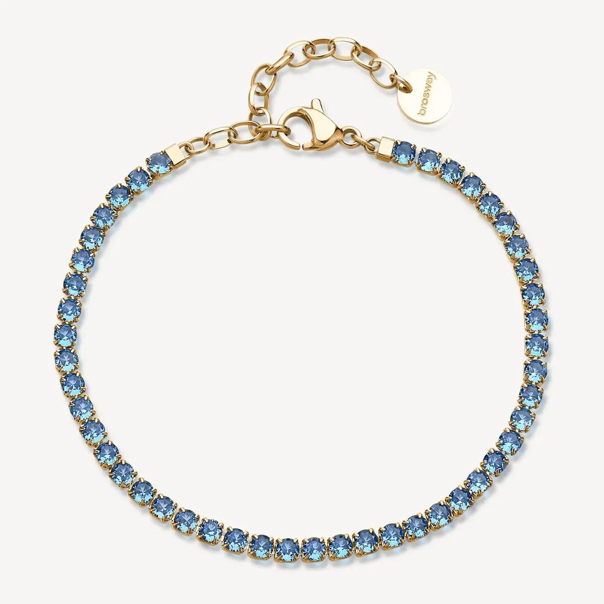 Brosway Bracciale Tennis Desideri BEI018 - Acciaio 304 E Zirconie Con Ciondoli: Coccinella, Quadrifoglio, Elefante, Ferro Di Cavallo