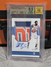 MITCHELL ROBINSON BGS 9.5 2018-19 NATIONAL TREASURES #148 ROOKIE PATCH AUTO /99