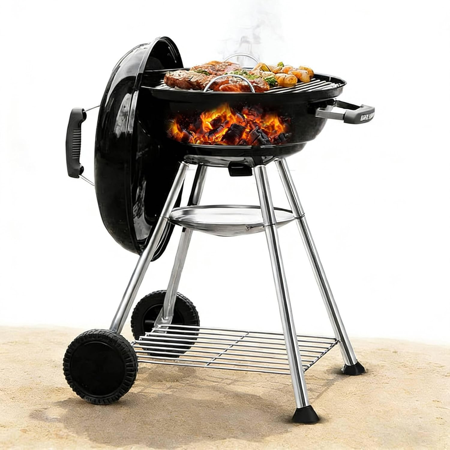 Premium 18 Inch Charcoal Grill for Outdoor Cooking Barbecue 