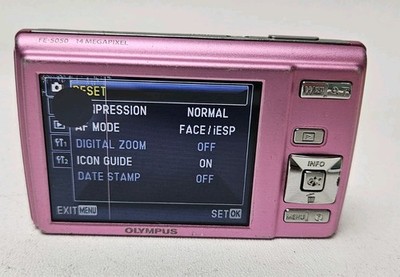 Olympus FE-5050 14MP Digital Camera – 5x Optical Zoom, f/2.8, Pinm