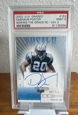 2002 Upper Deck Graded - Making the Grade DeShaun Foster #153 /550 (AU RC) PSA 9