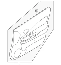 Genuine Nissan Door Trim Panel 80901-9MB0A