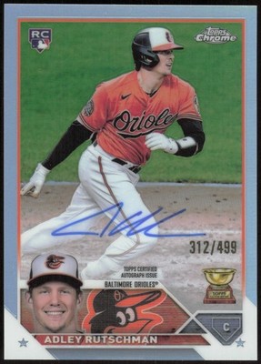 2023 Topps Chrome #RA-AR Adley Rutschman Rookie Autographs Refractor #/499