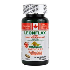 , 100% Authentic Canadian Flax Seed, Improve Your Digestive Health, 60 Capsul...