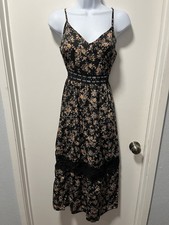 New Without Tags, Shein Spaghetti Strap Crochet Cutout Trim Maxi Dress ￼￼