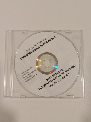 The Holocaust Explained with Victor Thorn by Barnes Review DVD
