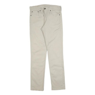 LEVI'S Herren Baumwollmischung Beige Slim Skinny Hose W31 L32 Freizeit Reißverschluss