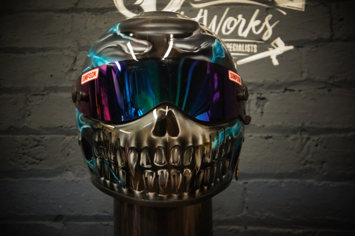 flemingon nj motorcycle helmets Daytona Cruiser Metal Flake Helmet, Silver / 2XL Padded Laptop Pocket Color:Matt Skull Blue on gloss black bubble Upgraded] EJEAS E300 Bluetooth