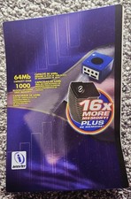 GameCube Mega 16x Memory Card - Interact - Cardboard Backing  Manual Only