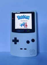 Nintendo Game Boy Color Schermo IPS Scocca Nuova Bianca + Gioco in Regalo