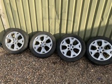 JEEP RENEGADE 2014-2018 ALLOY WHEELS ALLOYS + TYRES 225/55/18 good tyres