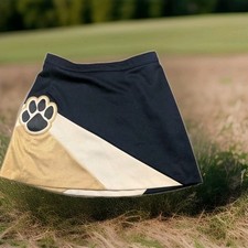 Varsity Women's Cheerleading Skirt Size S 28" Blue, White And Gold With Paw