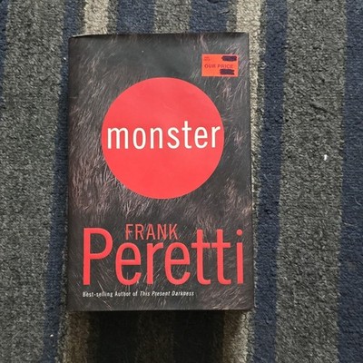 Monster Frank Peretti Hardcover Suspense Novel WestBow Press Dust Jacket