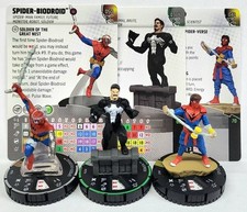 HEROCLIX SPIDER-MAN 042 KRAVEN 031b SPIDER-BIODROID 050 SR PRIME CHASE LOT