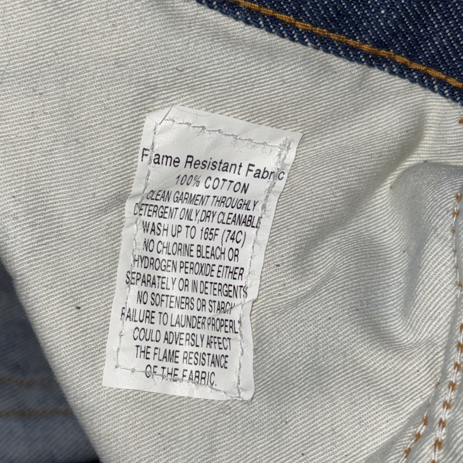 Reed FR Fire Resistant Jeans 40x30 Cotton Denim HRC 2 909PFR24 Fits 38 X 30 - View 8