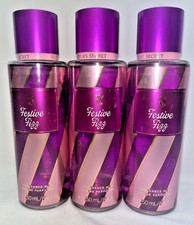 3 Festive Figg Victoria's Secret Fragrance Mist 8.4 fl oz