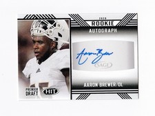 2020 SAGE HIT Autographs Black #A80 Aaron Brewer RC Auto Dolphins Titans