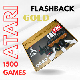 Atari Flashback Gold Console 50th Anniversary Edition 1500 Games with 2 Pedals