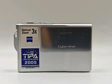 Sony Cyber Shot DSC-T7 Silver Digital Camera 5.1MP 3x Zoom 2.5inch LCD English
