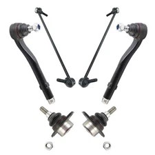 Front Ball Joint Tie End Rod Sway Bar Link Steering Suspension Kit 6pc