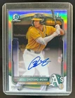 2025 Bowman Chrome Shotaro Morii Auto 1st Prospect Refractor #97/499 Athletics