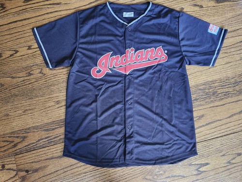 Cleveland Indians Carlos Santana MLB Baseball Stadium Giveaway Black Jersey XL - Picture 2 of 11