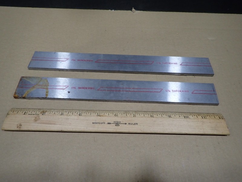 1/4" Starrett 02 Flat Ground Tool Steel  1/4"x 1.5"x12 (2) Knifemaking