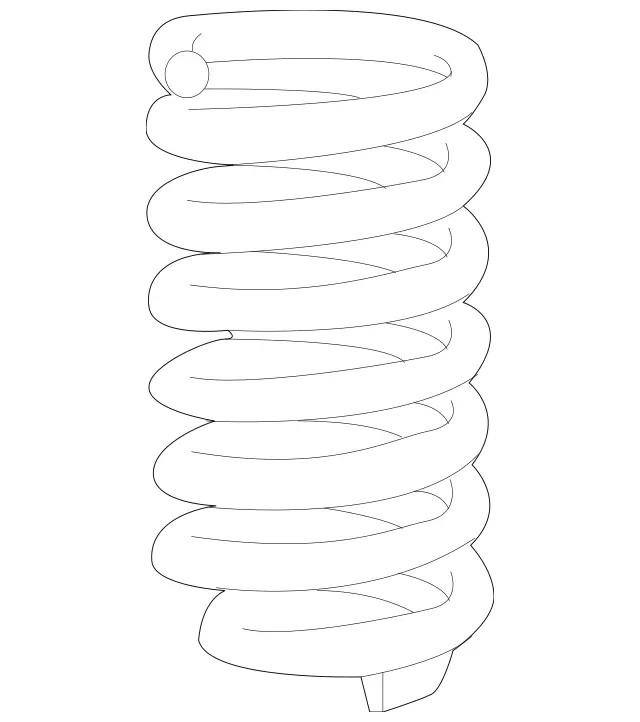 Genuine Mercedes-Benz Coil Spring 206-321-75-00